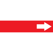 Snap Tite Pipe Markers, (Arrow) Wht/Red